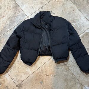 Womens Size Small crop Puffer